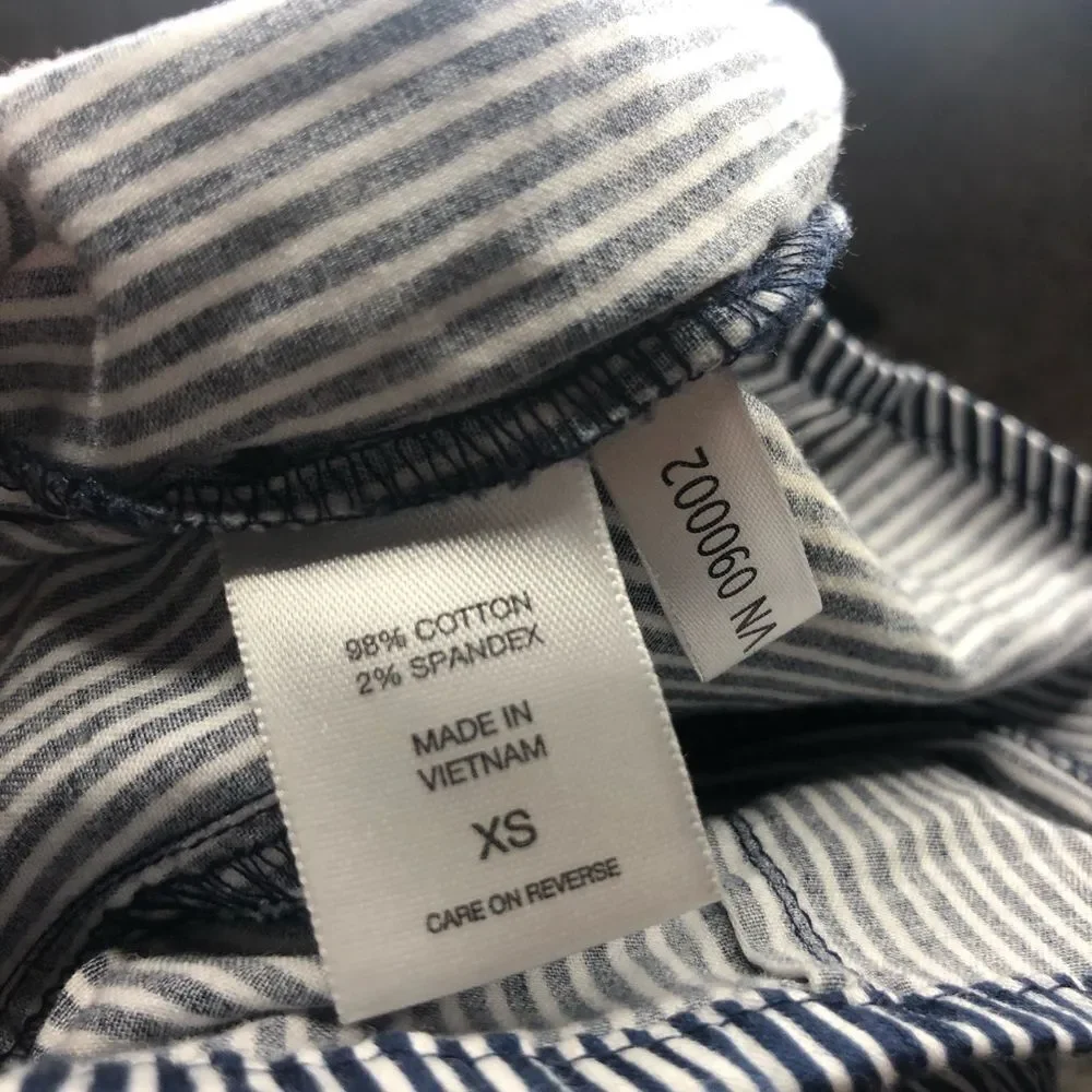 NY & company button down stripped dress shirt